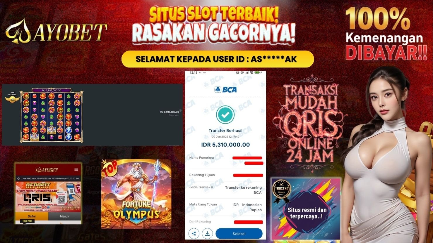 AYOBET JACKPOT SLOT FORTUNE OF OLYMPUS